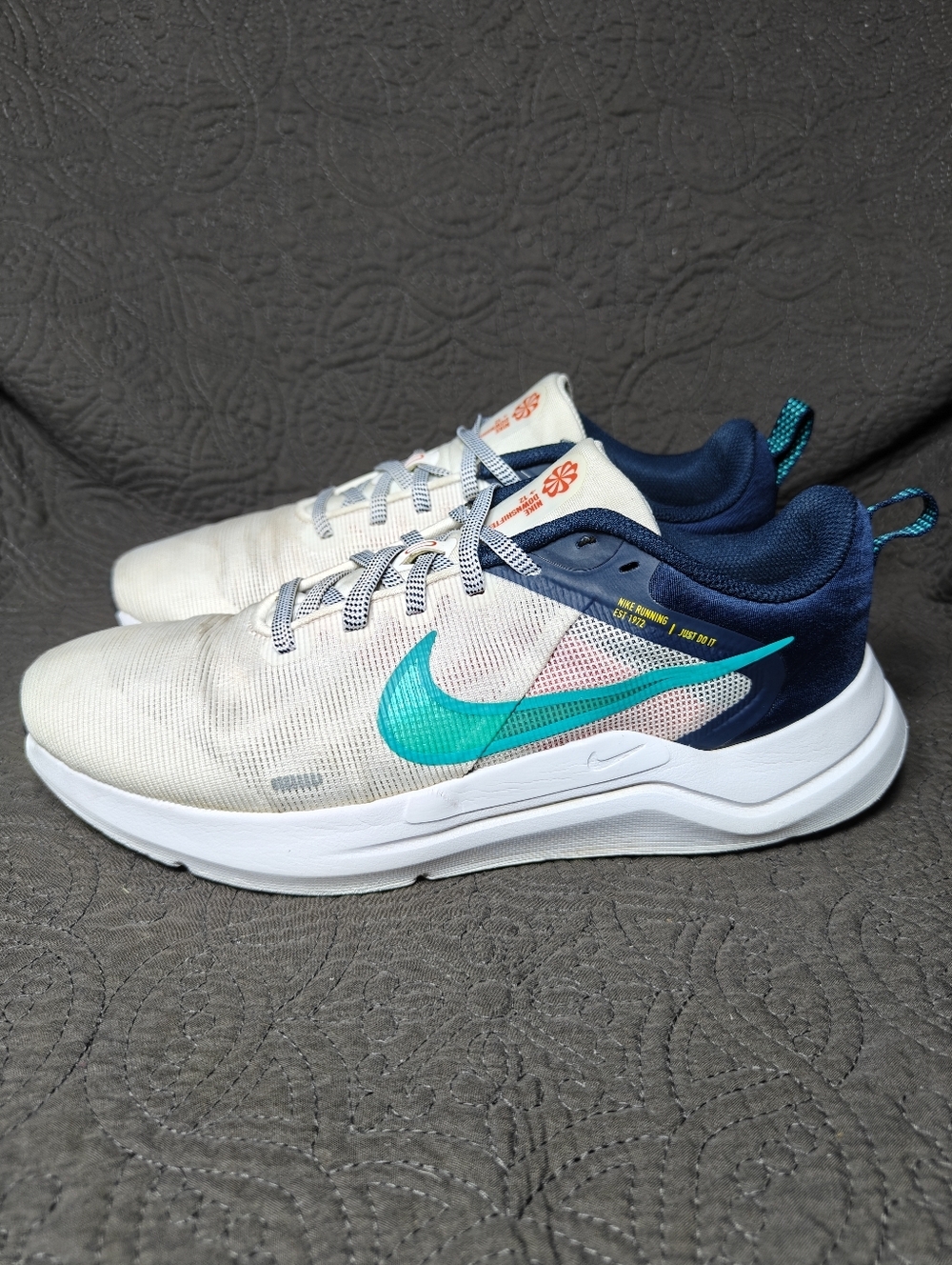 Nike Downshifter 12 White Clear Jade  Running Sneakers Women's Shoes Size 8.5